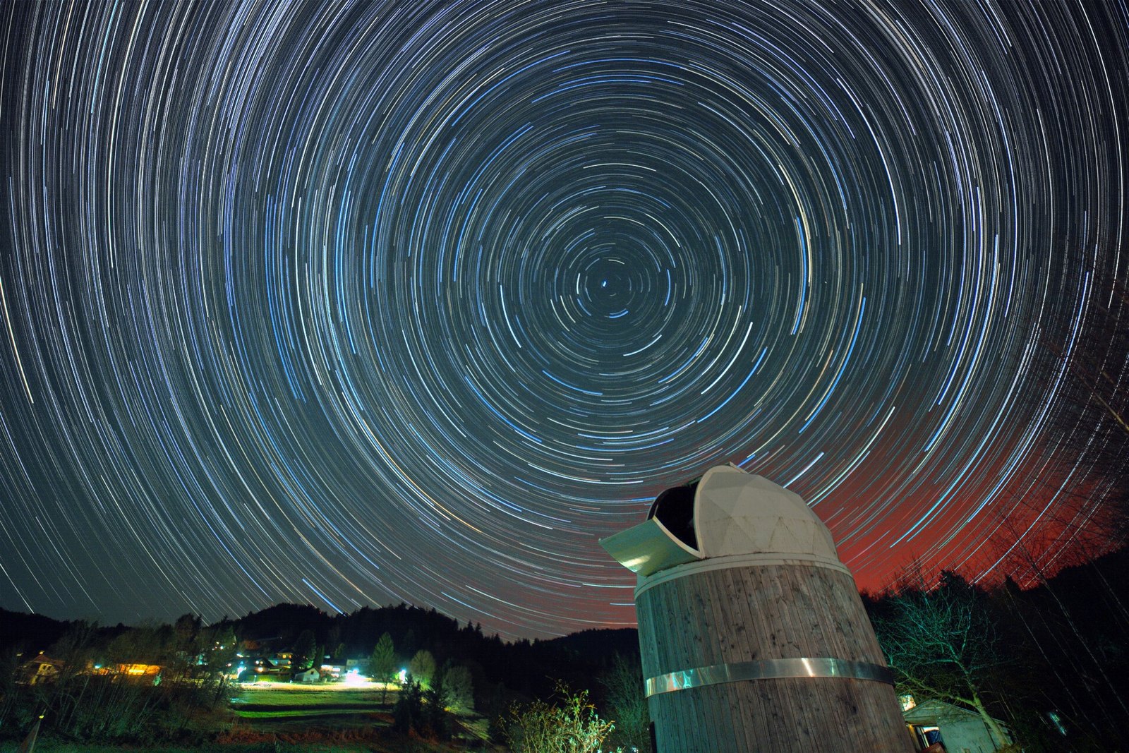 Star trails without aircraft trails
